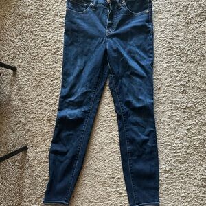 Madewell Dark Blue Skinny Jeans
